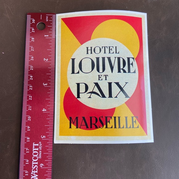 Vintage Luggage Label Stickers set of 60 - Picture 3 of 5